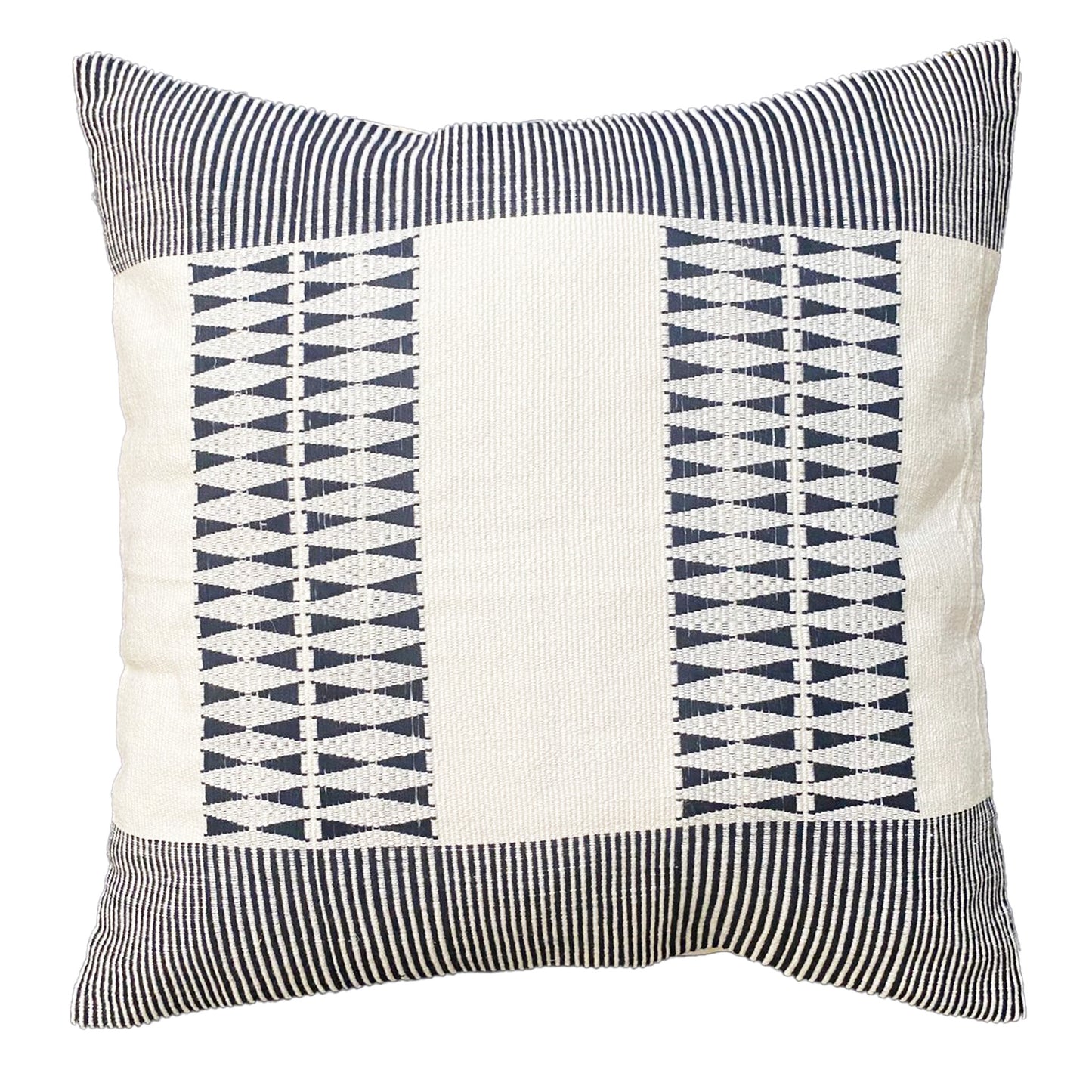 NONA HANDWOVEN CUSHION - MONOCHROME