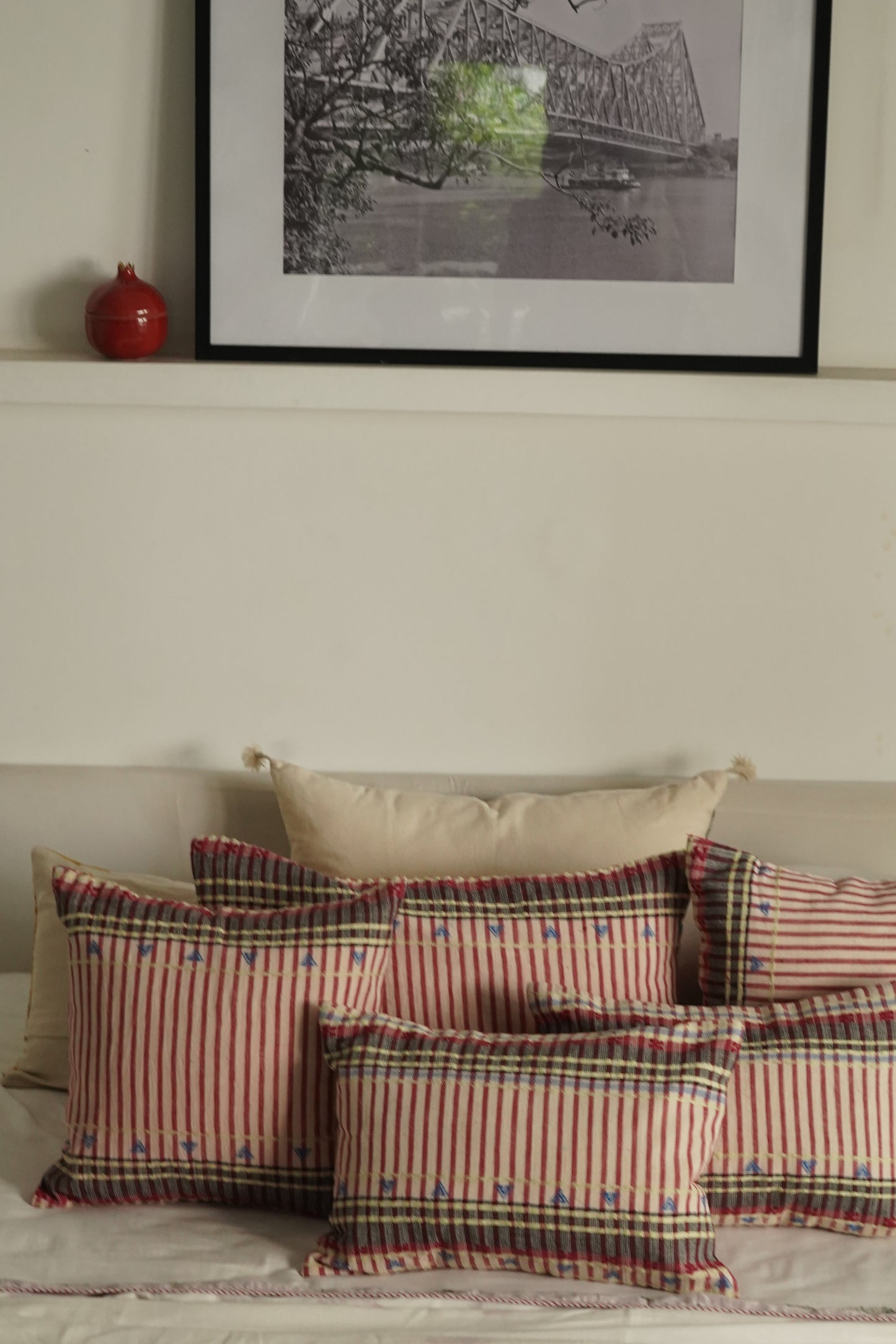 TEJU CUSHION - COLORFUL STRIPES