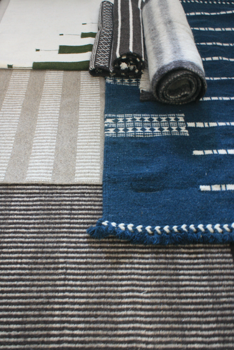 NEEL HANDWOVEN RUG - INDIGO