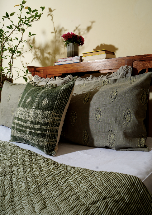 AMBI QUILT - SAGE GREY GREEN