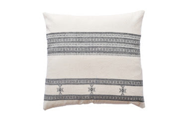 MAHI HANDWOVEN CUSHION - MONOCHROME