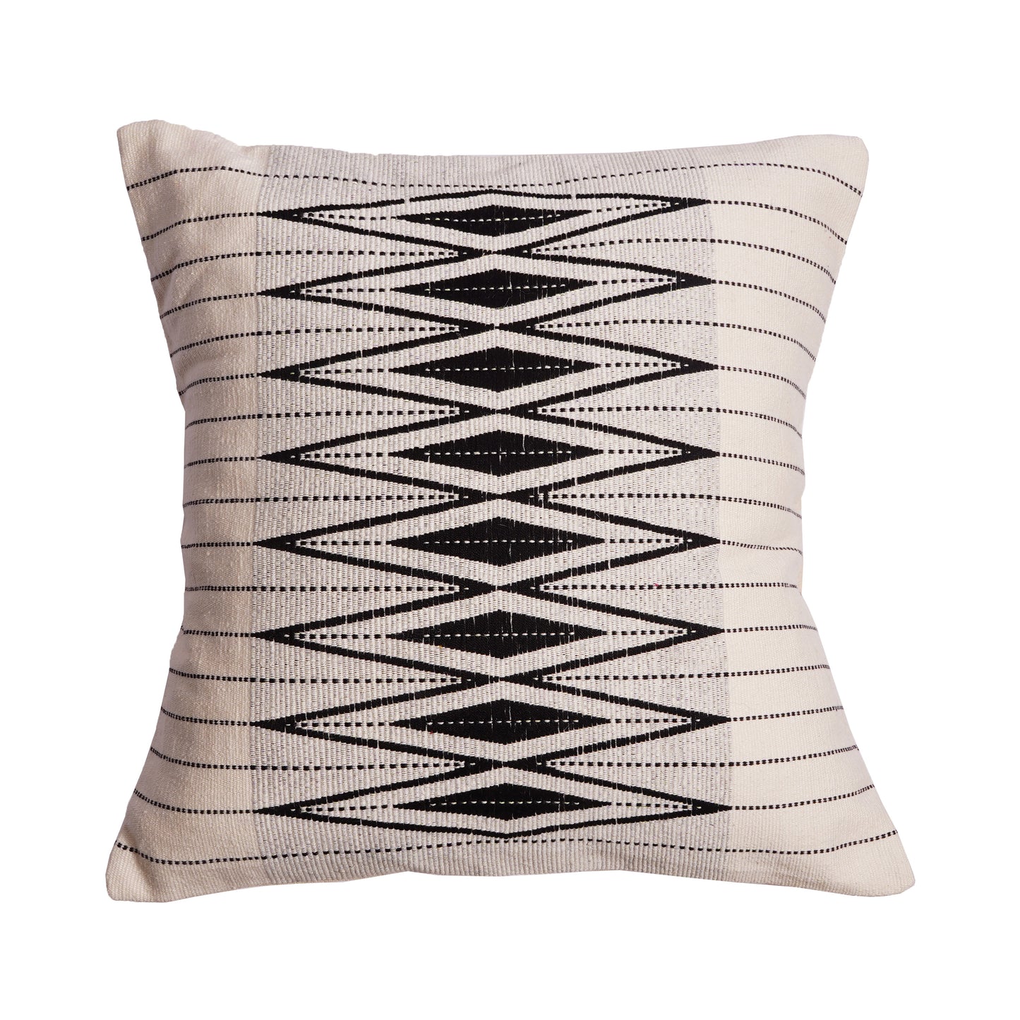 DEJA CUSHION - WHITE AND BLACK