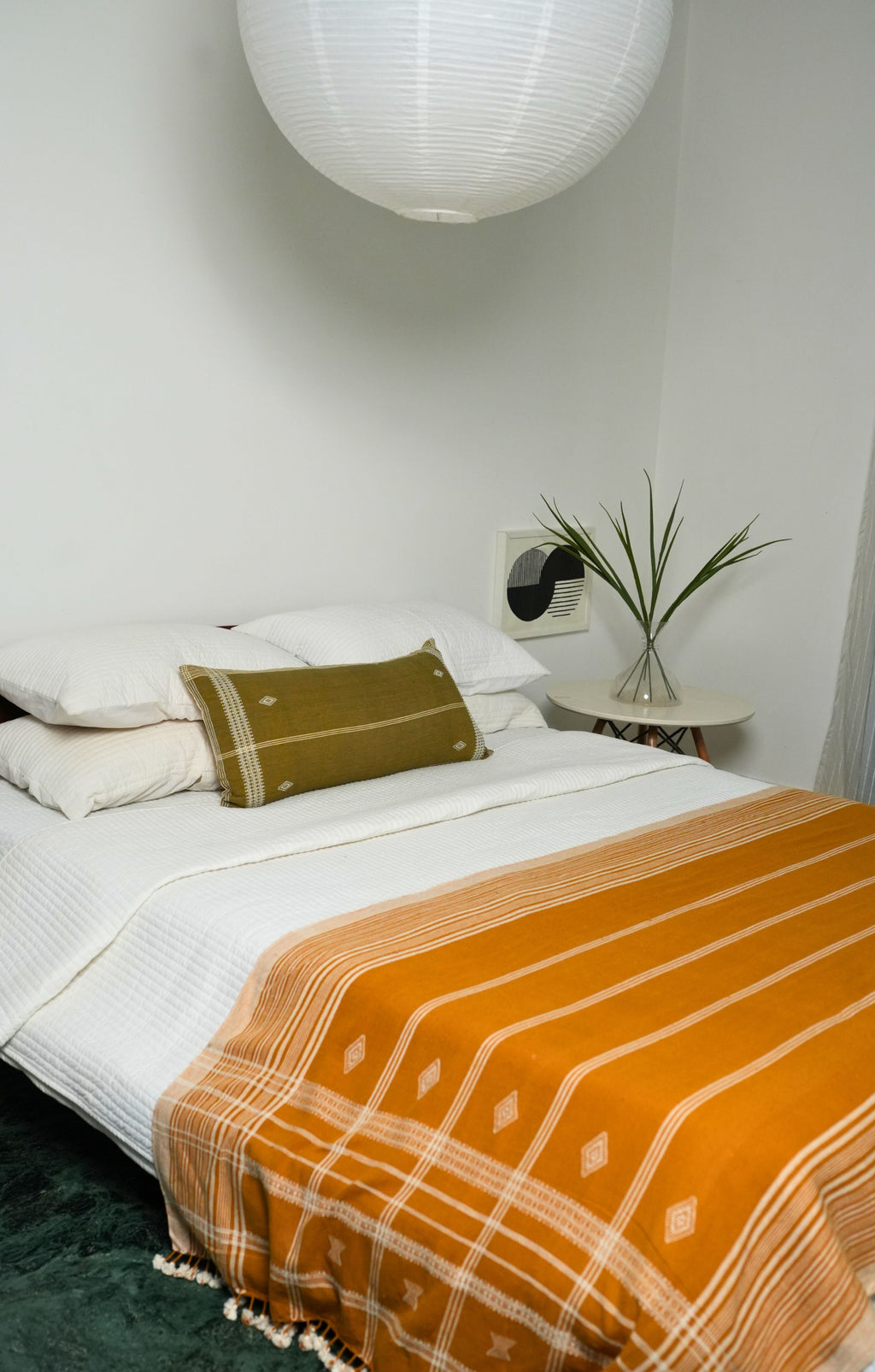 KAI HANDWOVEN LUMBAR - OLIVE GREEN