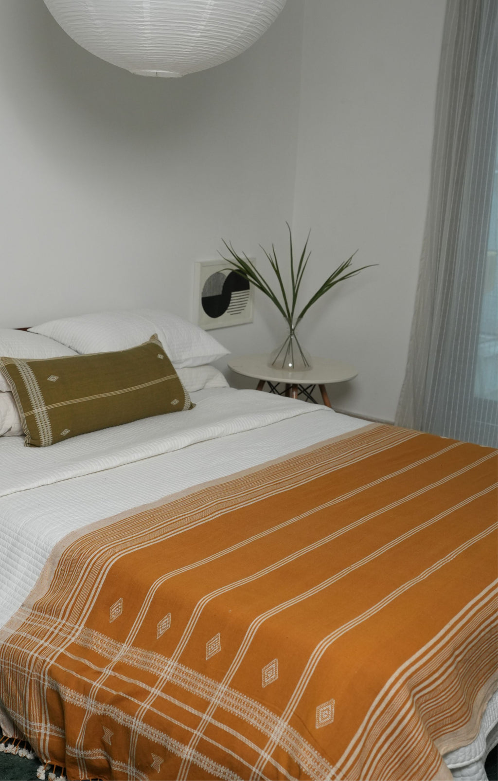 KAI HANDWOVEN LUMBAR - OLIVE GREEN