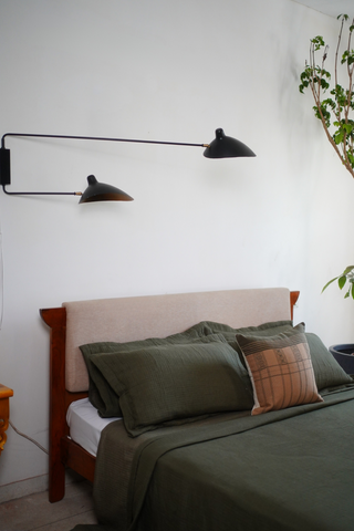 NAJMA DUVET SET - OLIVE GREEN