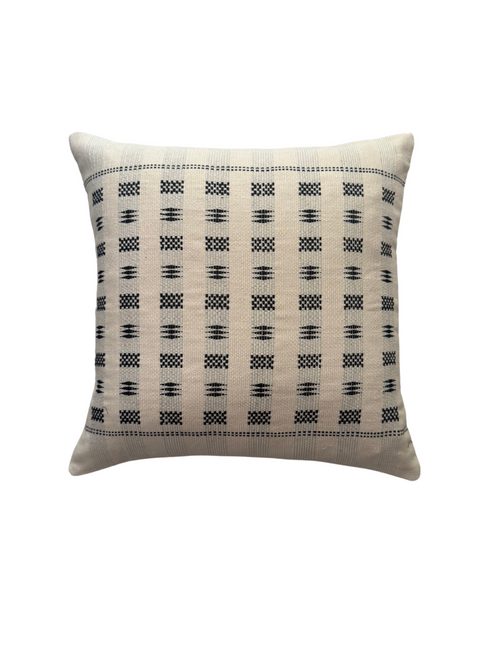 ABENI HANDWOVEN CUSHION - MONOCHROME