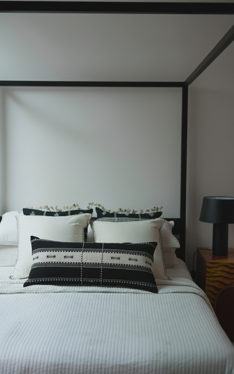 ALP HANDWOVEN LUMBAR - MONOCHROME