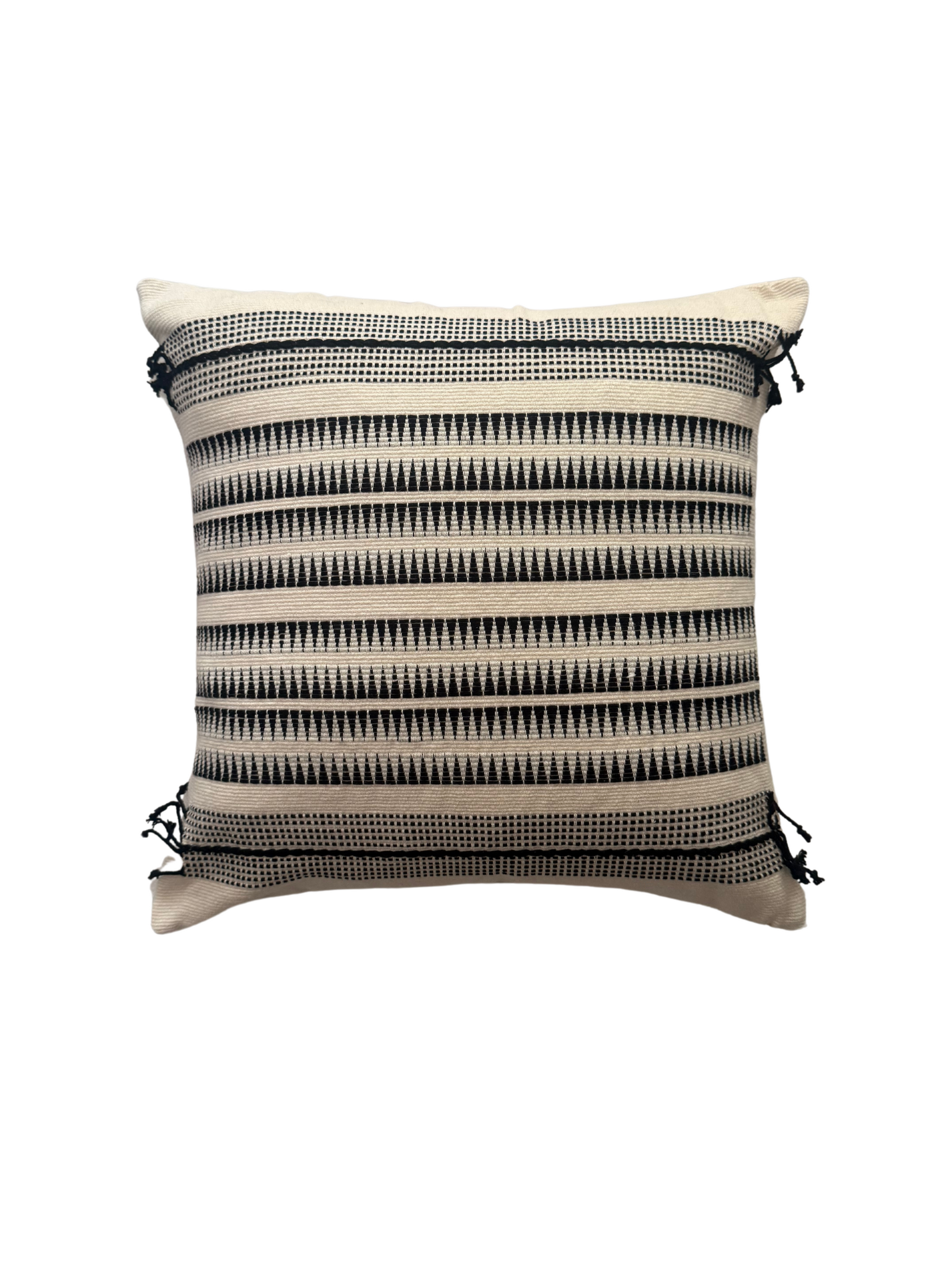 YAME HANDWOVEN CUSHION - MONOCHROME