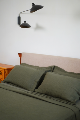 NAJMA DUVET SET - OLIVE GREEN