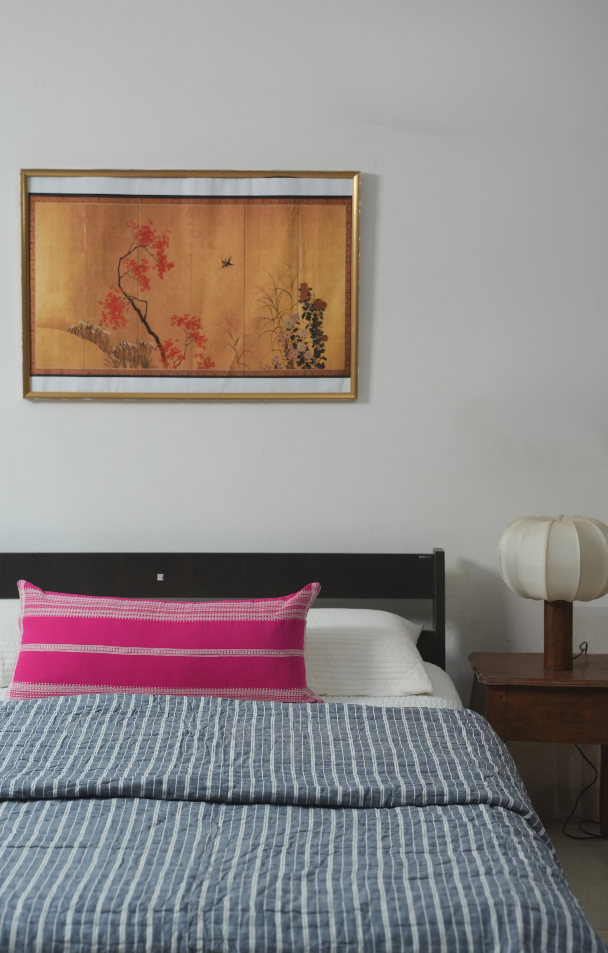 GULABI HANDWOVEN LUMBAR - RANI PINK