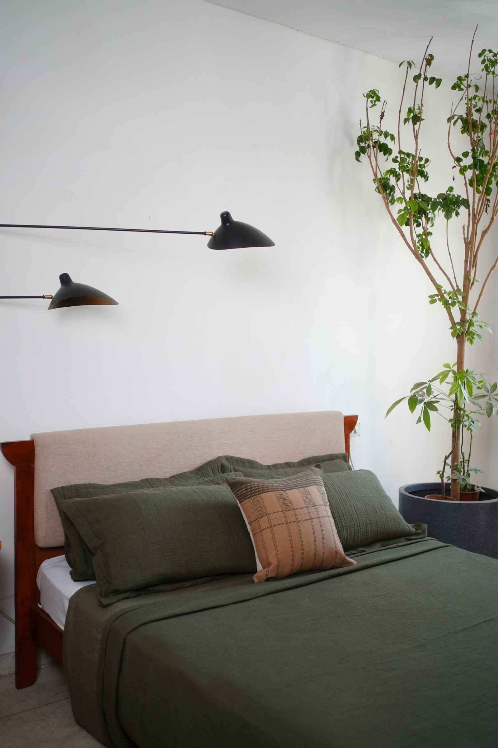 NAJMA DUVET SET - OLIVE GREEN