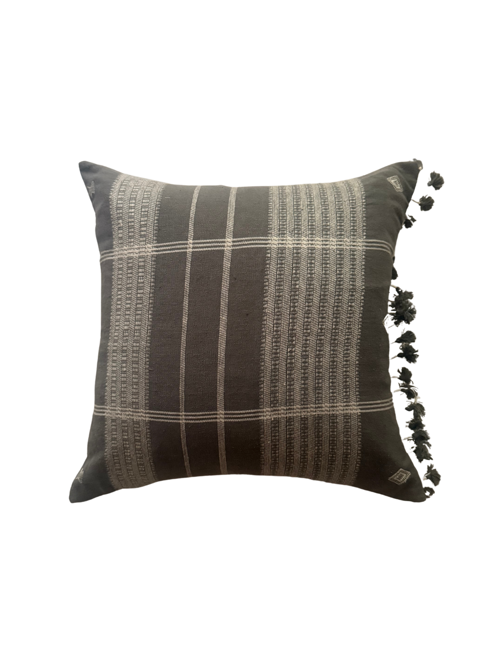 CINZA HANDWOVEN CUSHION - GREY