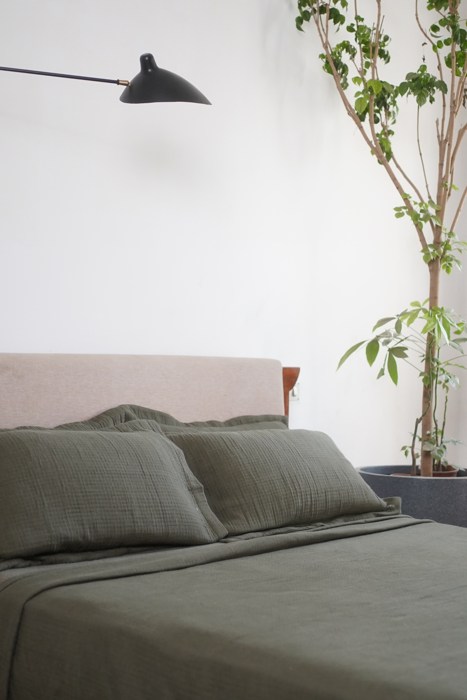 NAJMA DUVET SET - OLIVE GREEN