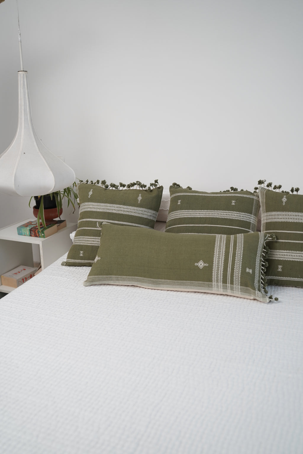 ARANYA HANDWOVEN LUMBAR - OLIVE