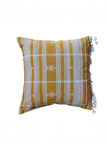 SAVANI HANDWOVEN CUSHION - CHICKPEA YELLOW