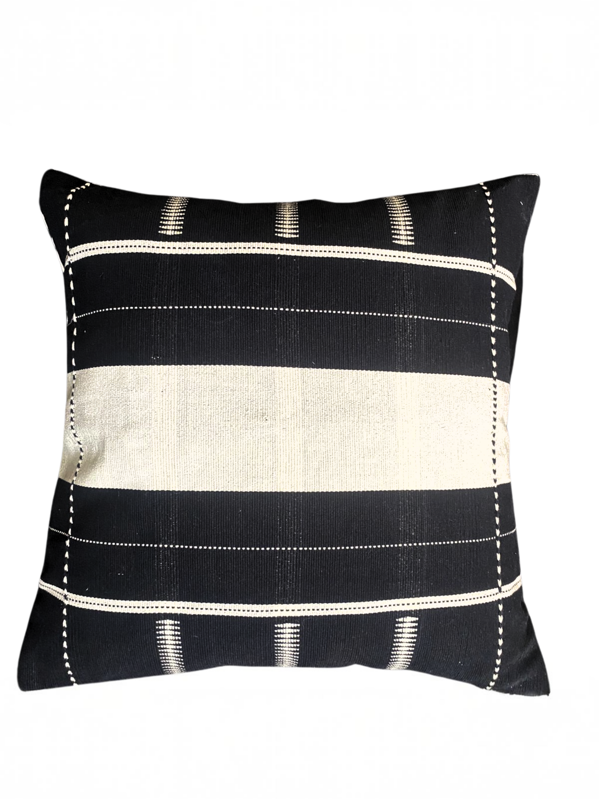 SURMA HANDWOVEN CUSHION - MONOCHROME