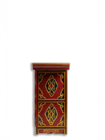 SNOWLION HANDPAINTED CABINET - RED