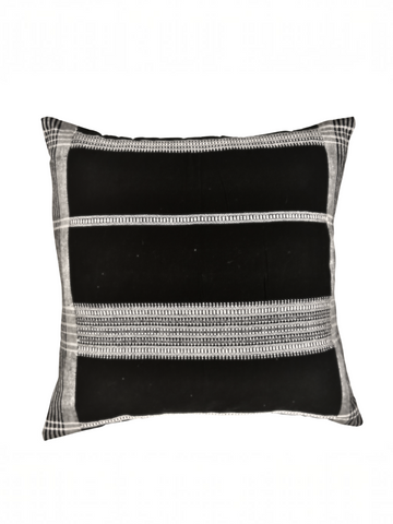 AMBER HANDWOVEN CUSHION - MONOCHROME