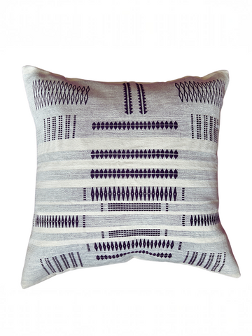 GIA HANDWOVEN CUSHION - MONOCHROME
