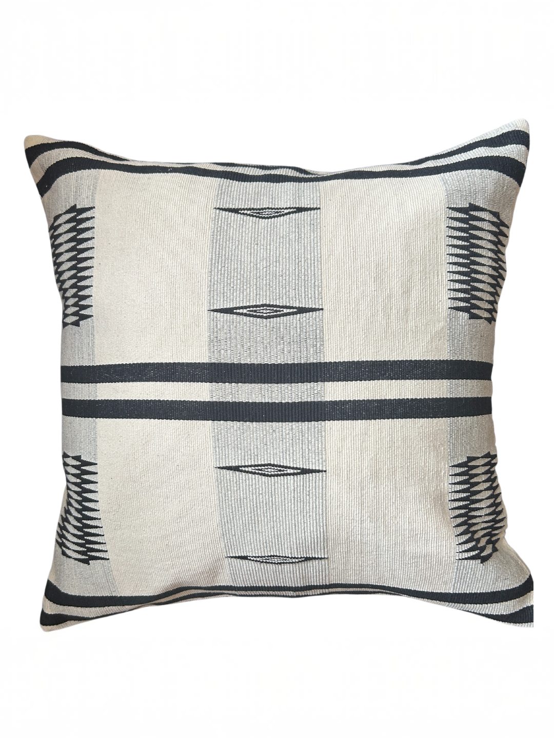 NICO HANDWOVEN CUSHION - MONOCHROME