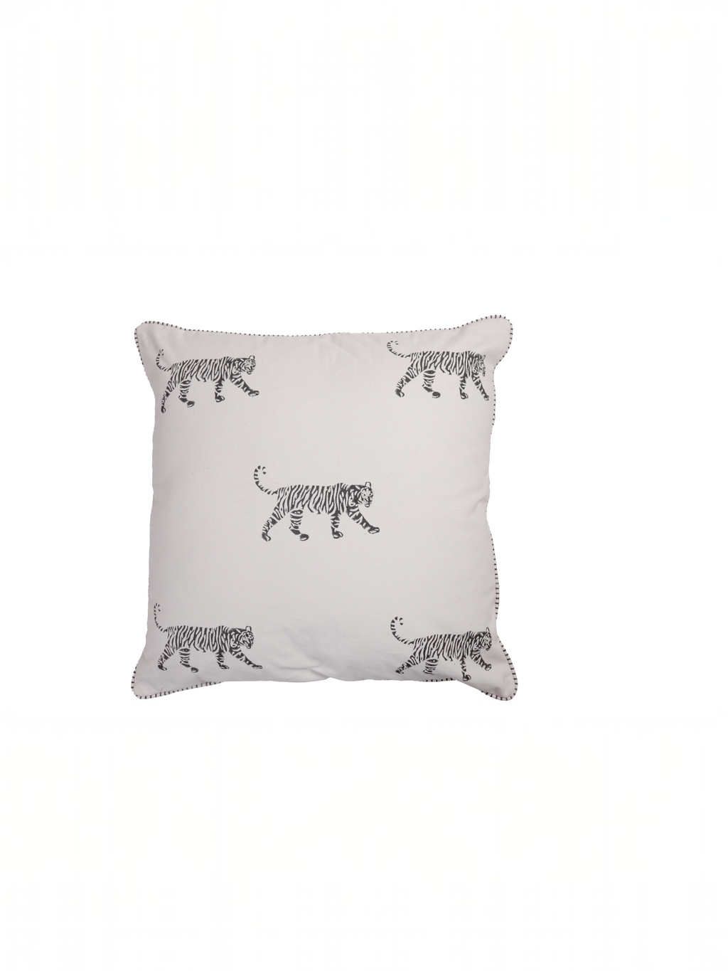 TIGER CUSHION - BLACK AND WHITE