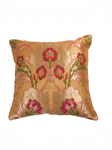 SERA PURE SILK CUSHION - GOLD