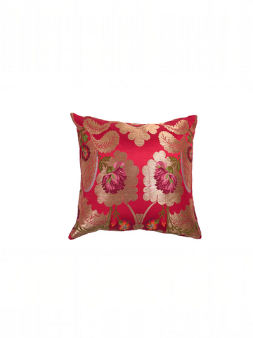PEMA PURE SILK CUSHION - RED