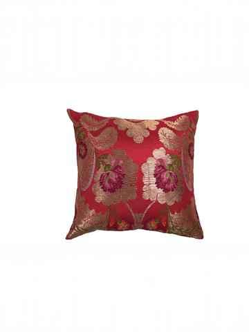 PEMA PURE SILK CUSHION - RED