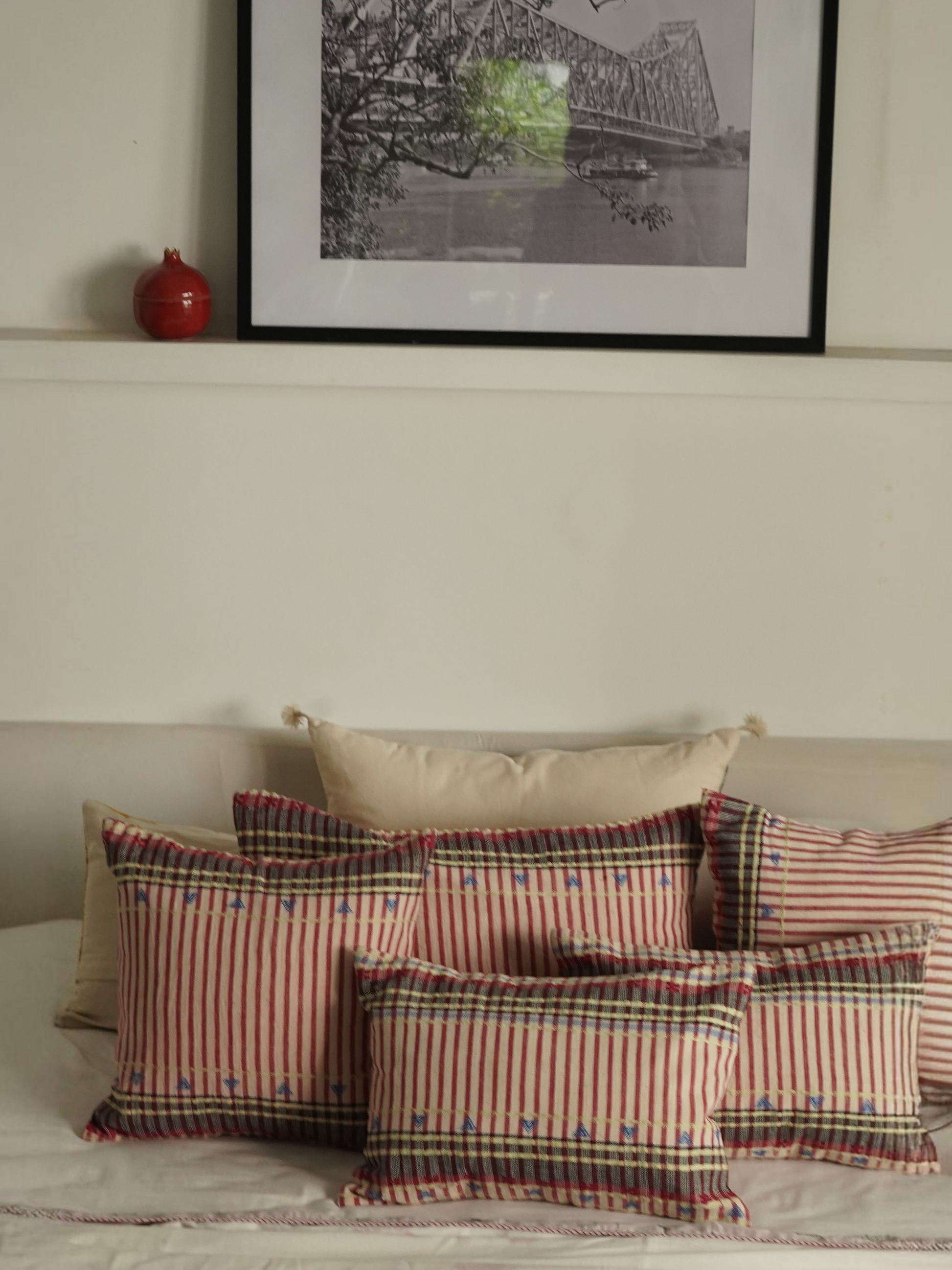 TEJU CUSHION - COLORFUL STRIPES