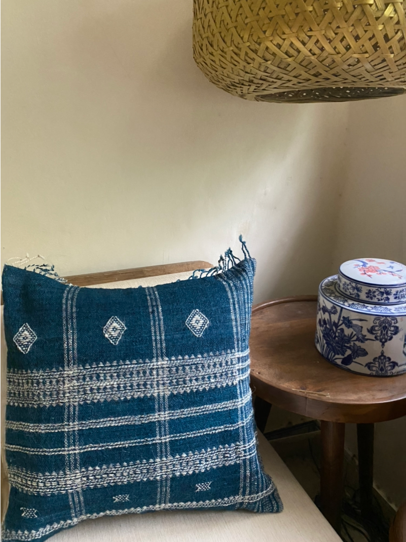 NEELI CUSHION - INDIGO BLUE