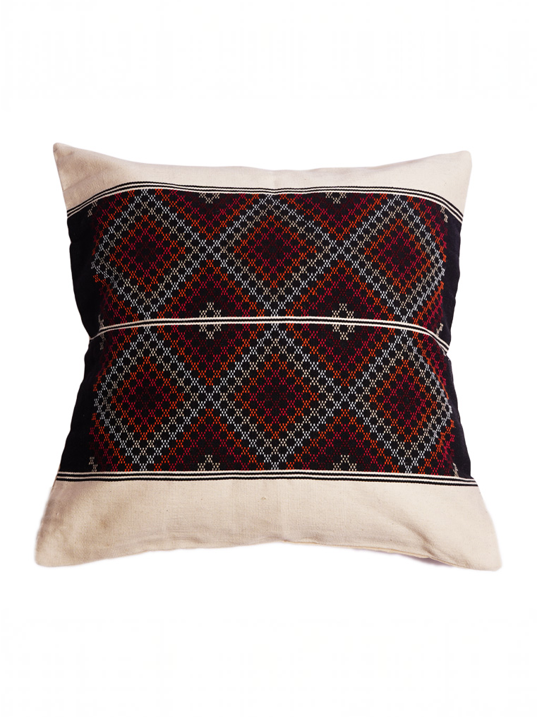 ZO CUSHION - BLACK AND RED