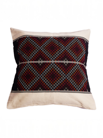 ZO CUSHION - BLACK AND RED