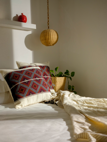 ZO CUSHION - BLACK AND RED