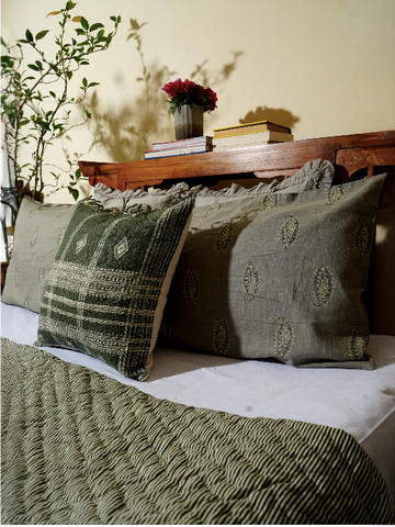 AMBI QUILT - SAGE  GREY GREEN