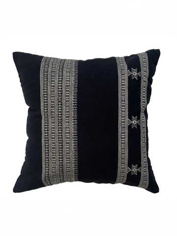 MAHI HANDWOVEN CUSHION - MONOCHROME