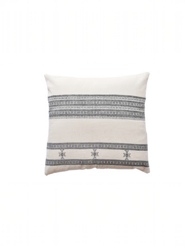 MAHI HANDWOVEN CUSHION - MONOCHROME