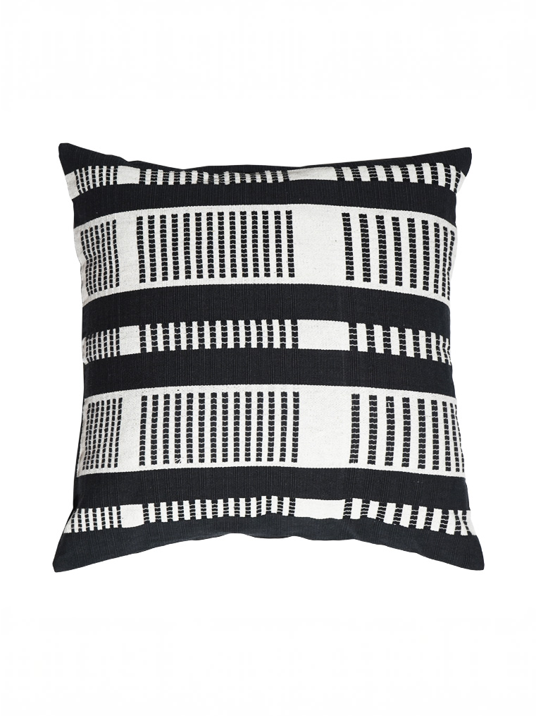 ATHIRA CUSHION - BLACK AND WHITE