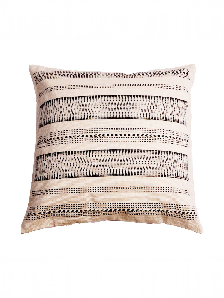 CHHAVI CUSHION - BLACK AND WHITE