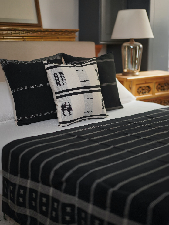 KHARA HANDWOVEN THROW- MONOCHROME