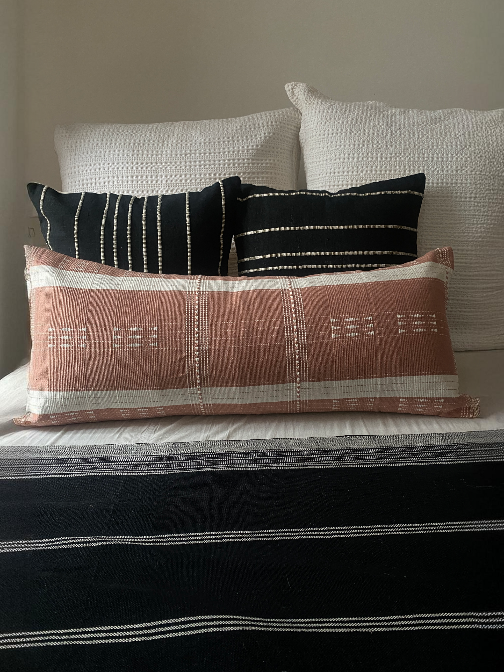 SHABAB HANDWOVEN LUMBAR - BLUSH PINK