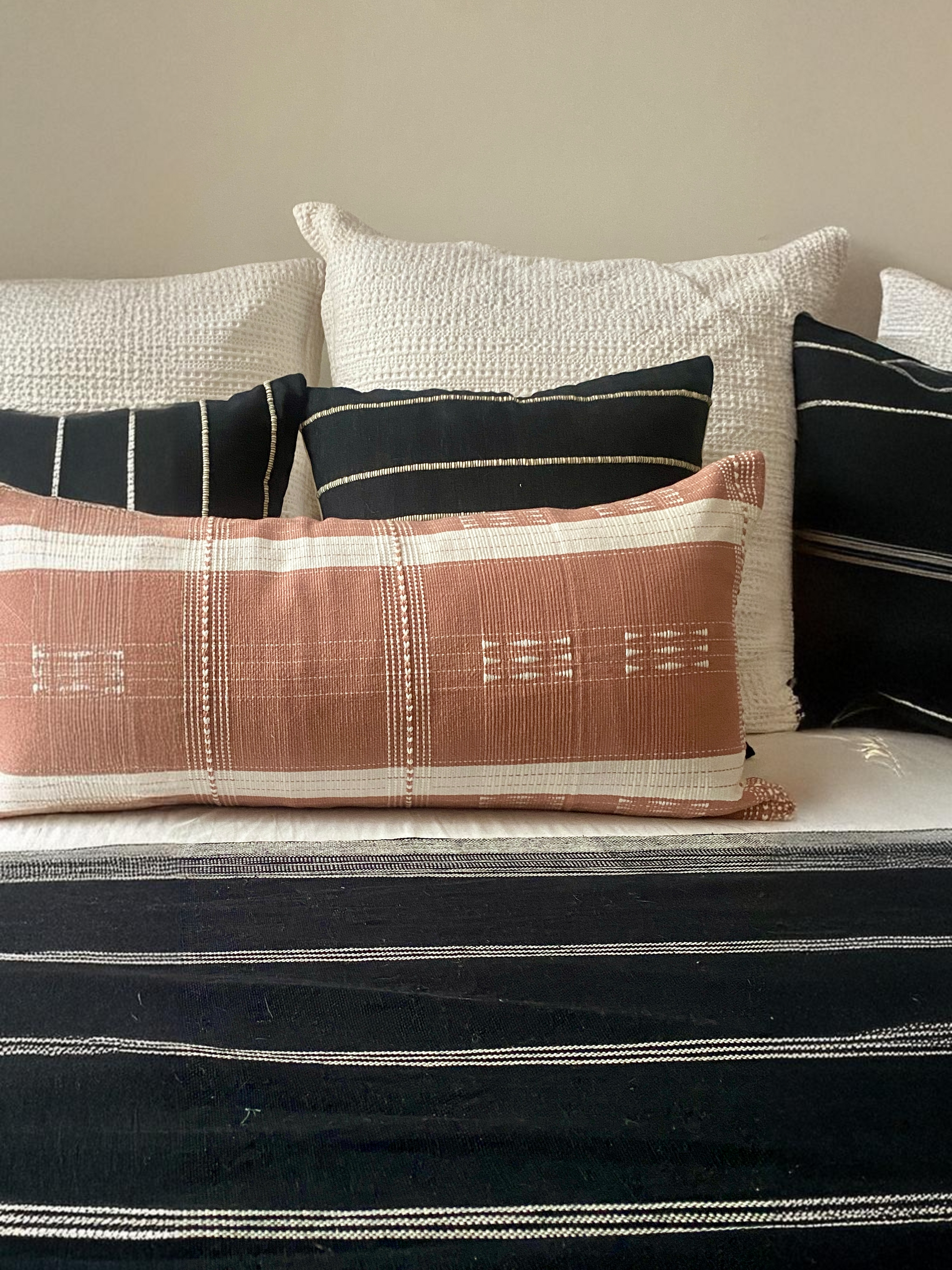 SHABAB HANDWOVEN LUMBAR - BLUSH PINK
