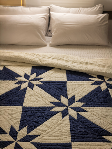 NILA PATCHWORK QUILT- INDIGO