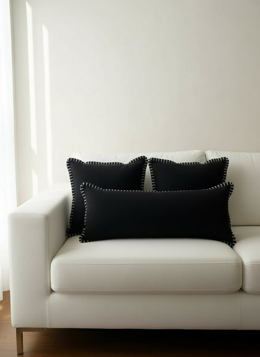 TIKA CUSHION - MONOCHROME