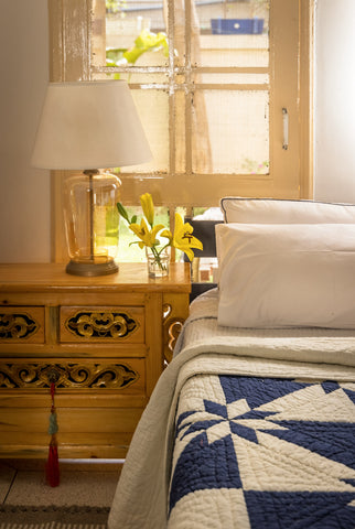 NILA PATCHWORK QUILT- INDIGO