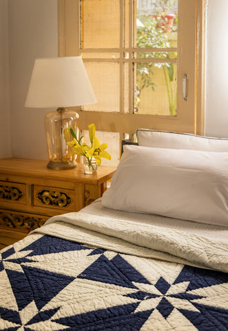 NILA PATCHWORK QUILT- INDIGO