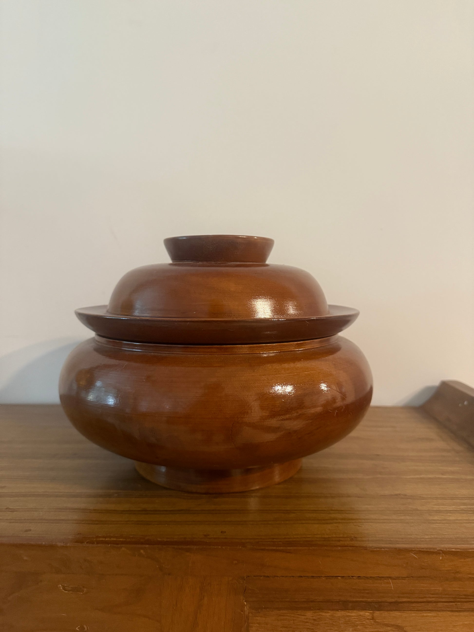 CHESTNUT CIPHOR - HIMALAYAN WOODEN DECORATIVE BOWL