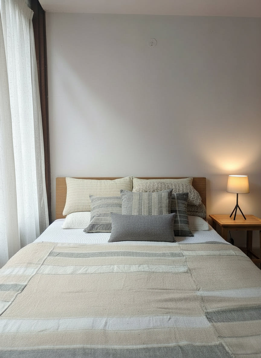 DARIYA STRIPE COVERLET - MULTI-COLORED