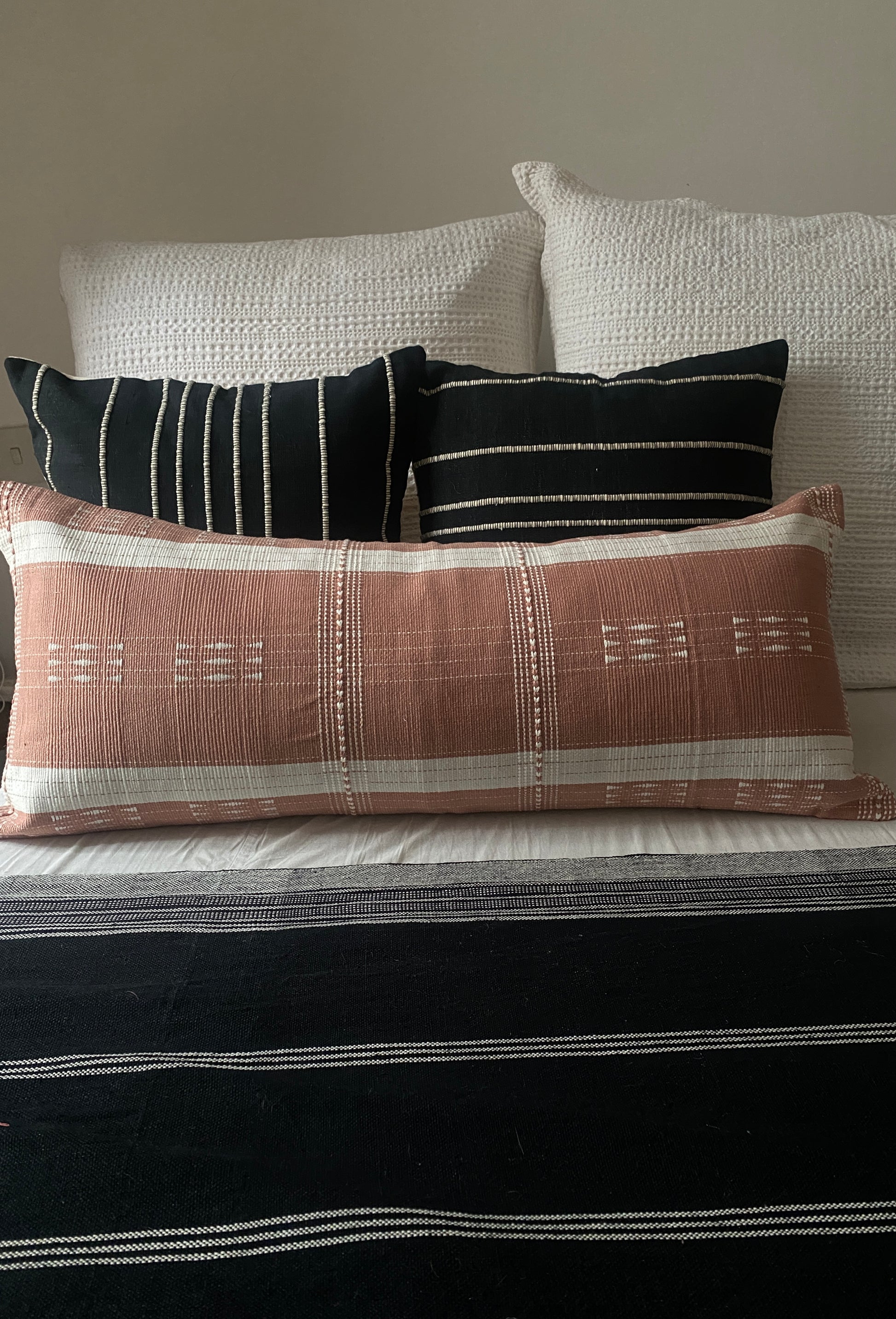 SHABAB HANDWOVEN LUMBAR - BLUSH PINK