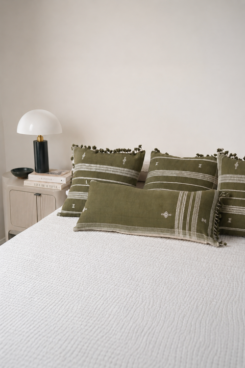 AAM HANDWOVEN LUMBAR - OLIVE GREEN