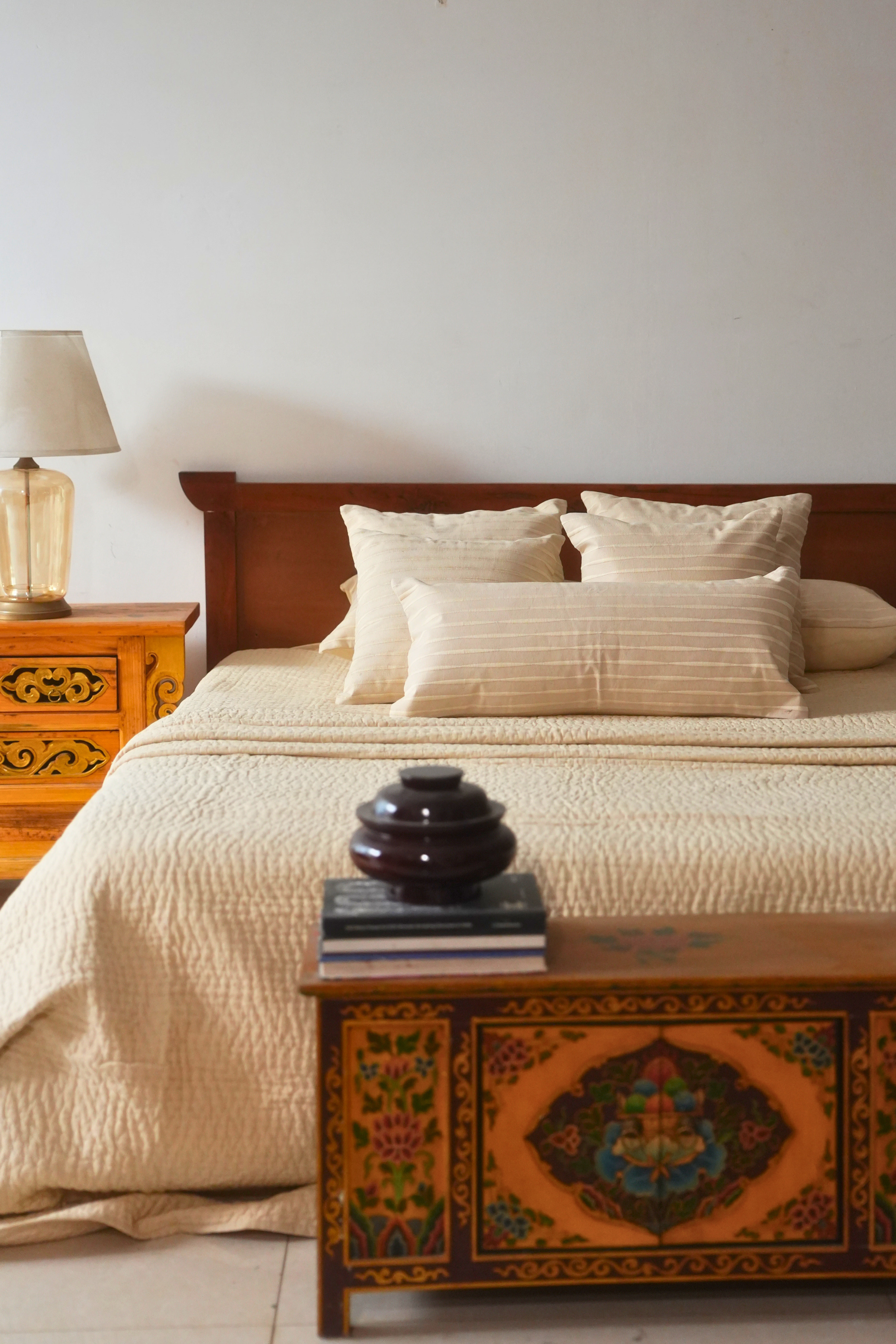 RUHANI KANTHA QUILT - OATMEAL